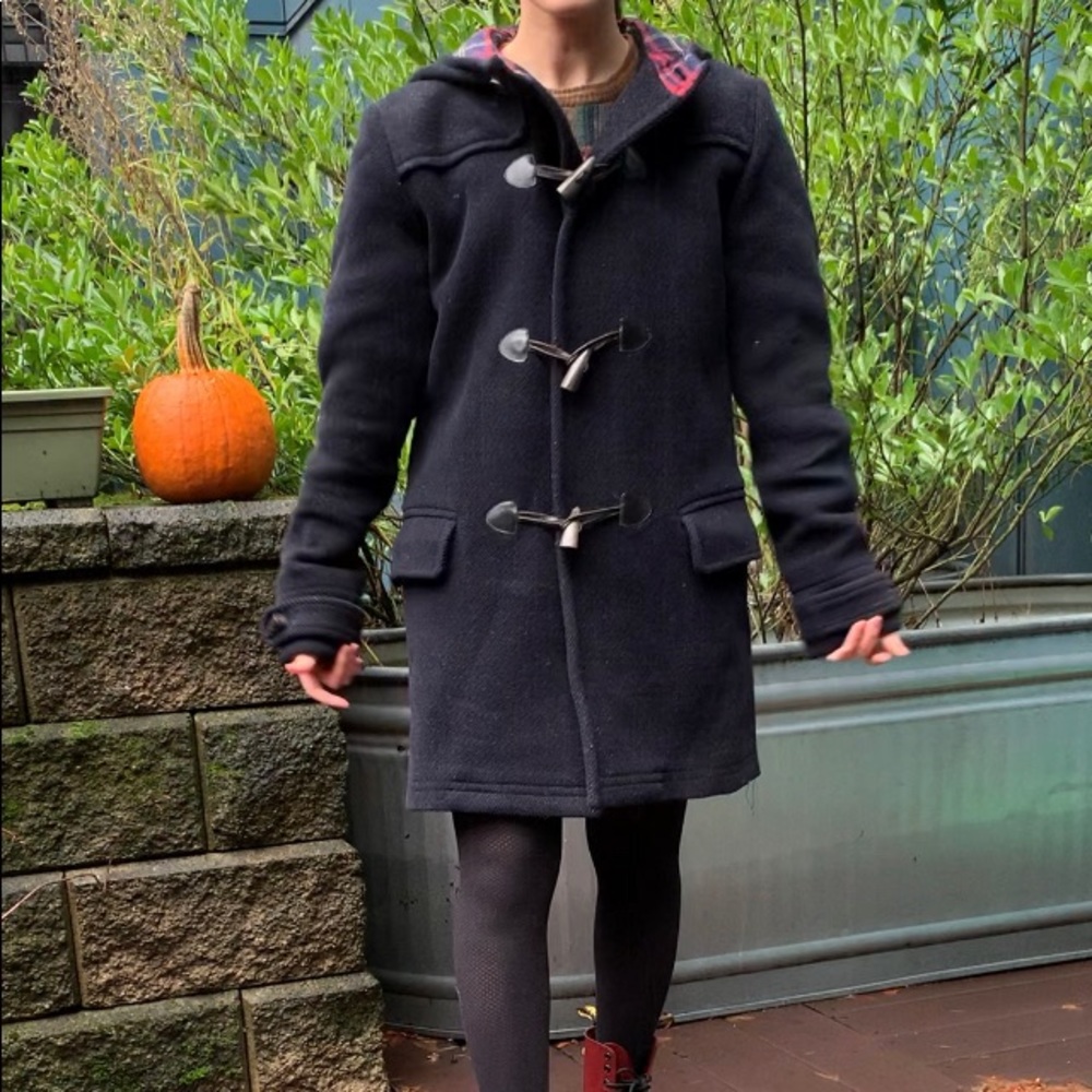 APC Women’s XS Wool Navy Duffle Coat